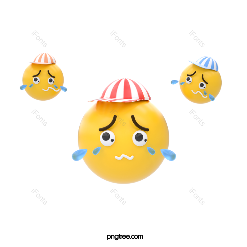 立体图片,卡通表情包元素,快乐PNG,笑脸免抠素材